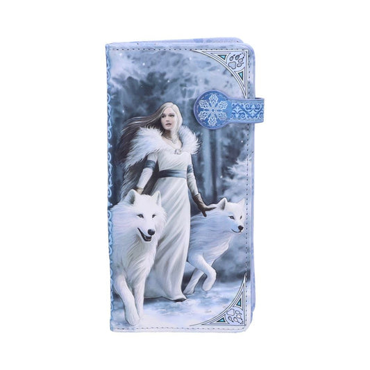 Anne Stokes Winter Guardians Wolf Embossed Purse