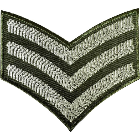 Army Patch Iron Sew On Stripes Embroidered Badge Applique Military Fancy Dress