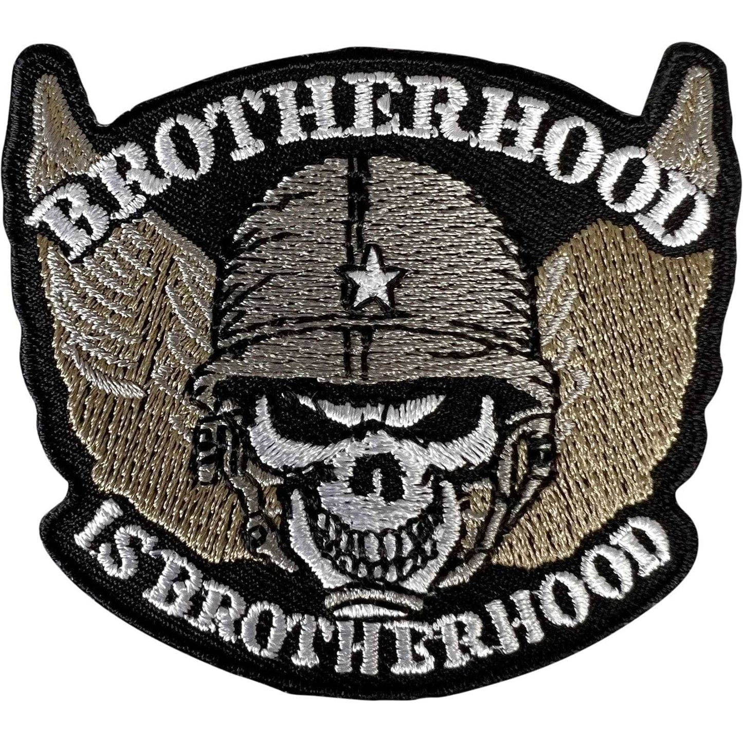 Army Skull Patch Iron Sew On Clothes Bag Motorbike Motorcycle Embroidered Badge