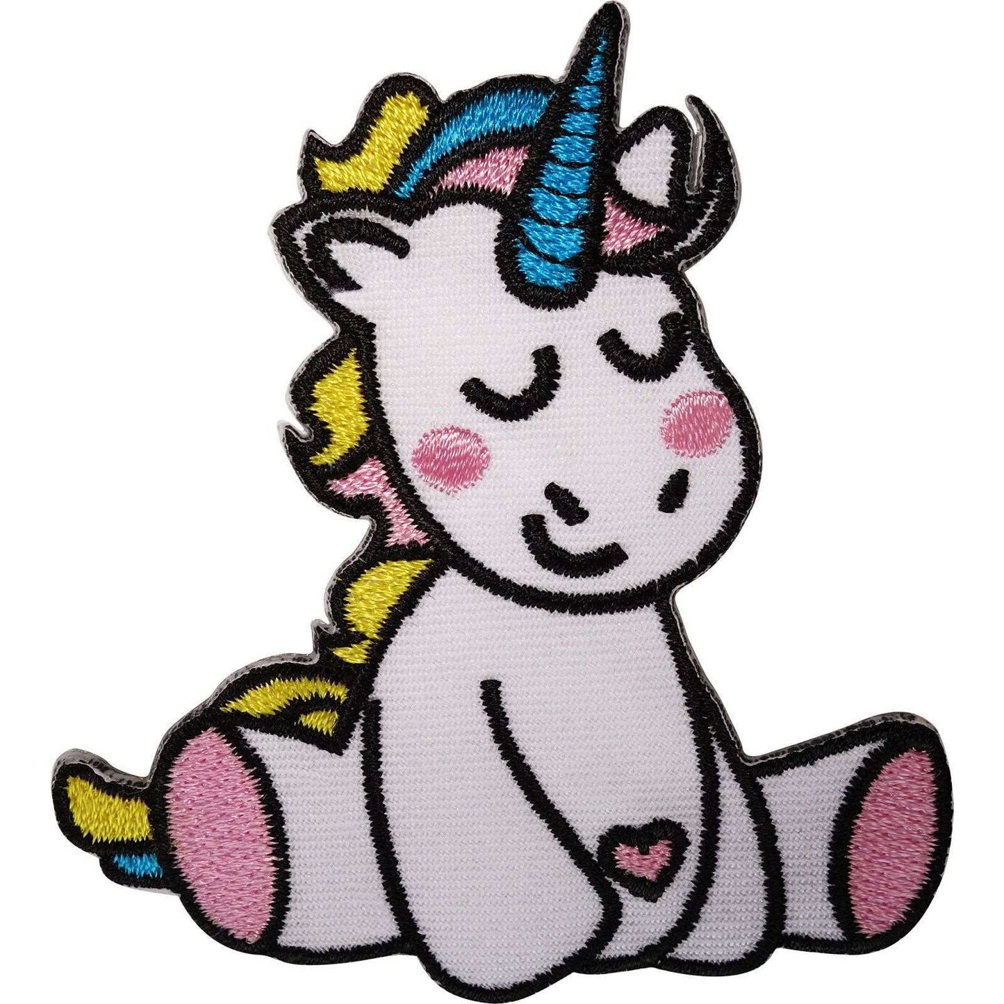 Baby Unicorn Patch Iron Sew On Pony Horse Embroidered Badge Embroidery Applique