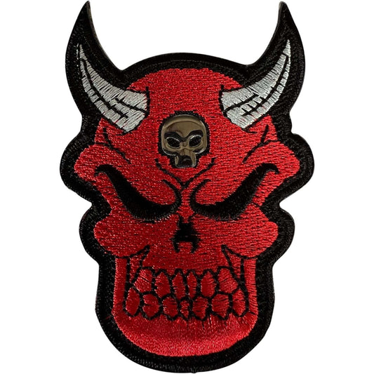 Beaded Devil Patch Iron Sew On Clothes Bag T Shirt Jeans Hat Embroidered Badge