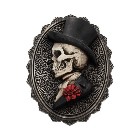 Beautiful Male Skeleton Plaque Day of the Dead Valentine Wall Hanging