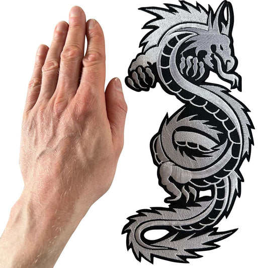 Big Large Chinese Dragon Patch Iron Sew On Embroidery Applique Embroidered Badge