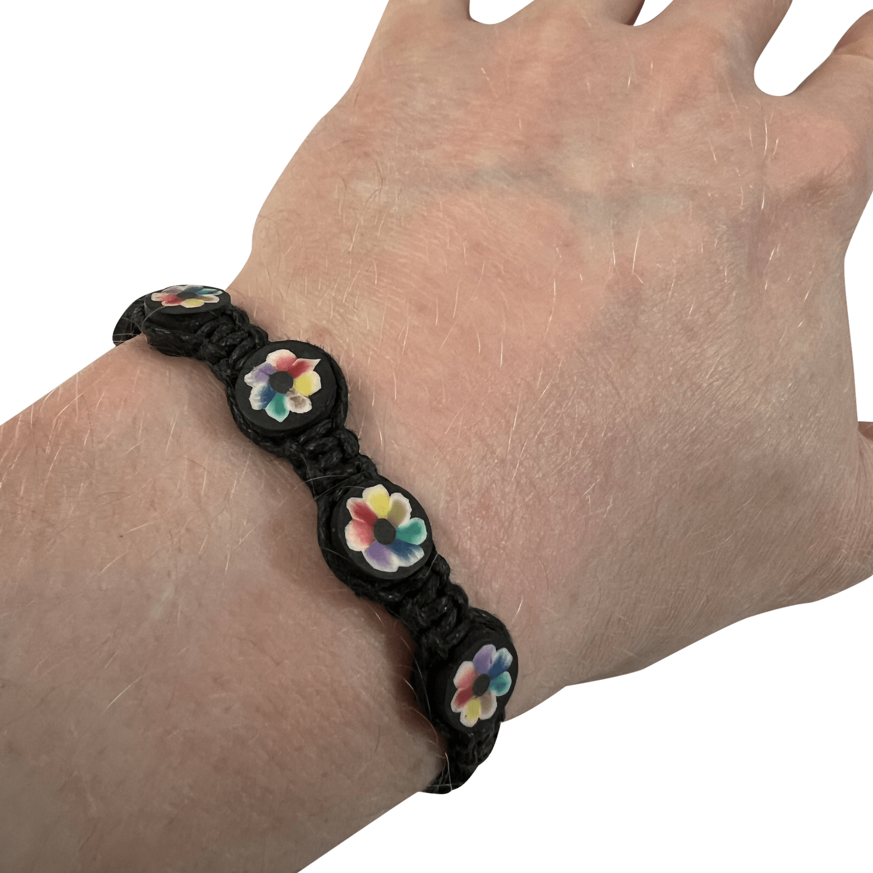 Black beads wristband clearance