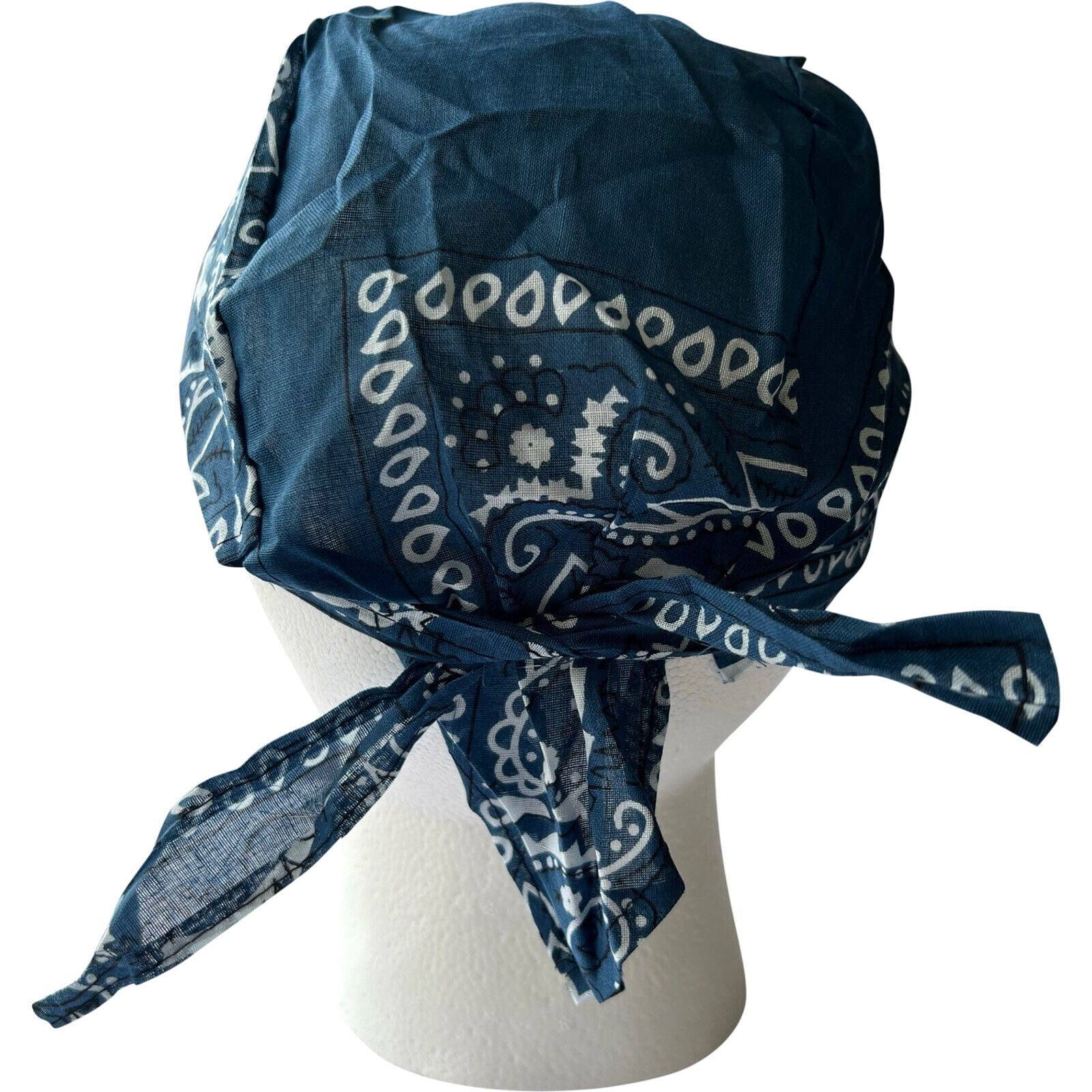 Blue Green Bandana Zandana Hairband Headband Headscarf Durag Hair Band Hat Cap