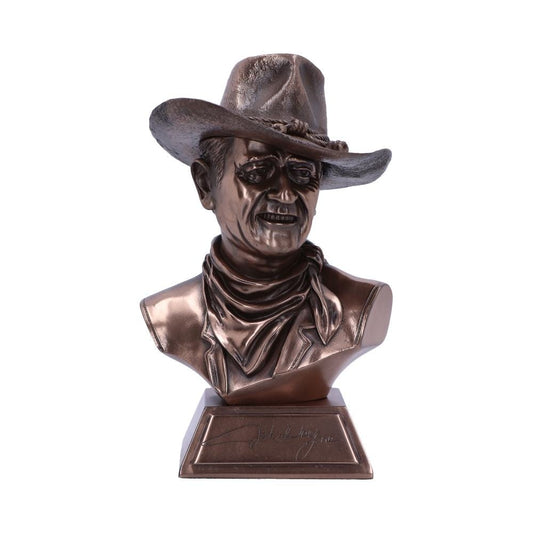 Bronze John Wayne Bust Small 18cm Captain Jake Cutter Comancheros Figurine