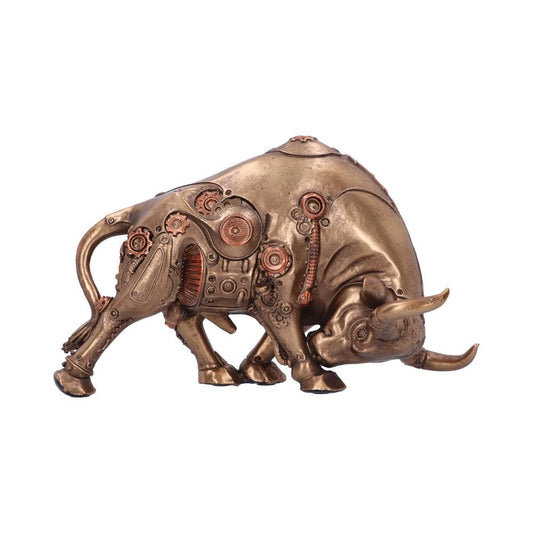 Bronze Steampunk Bull Figurine 22.5cm