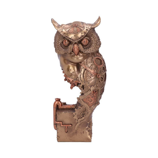 Bronze Steampunk Owl Figurine 29cm
