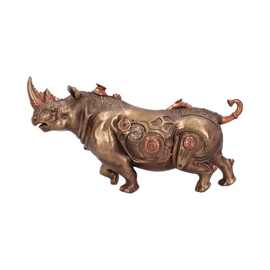 Bronze Steampunk Rhino Figurine 29.5cm