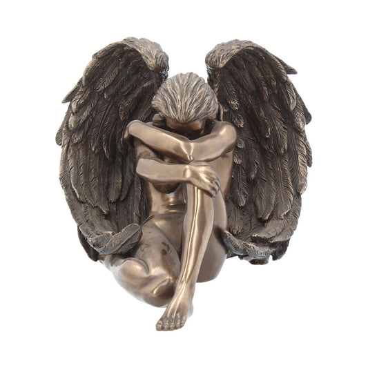 Bronzed Anguished Angels Despair Figurine 16.5cm