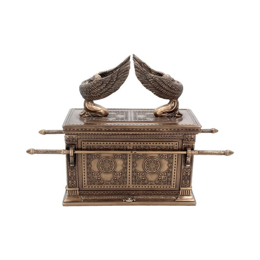 Bronzed Ark of the Covenant With Winged Cherrubs 28cm