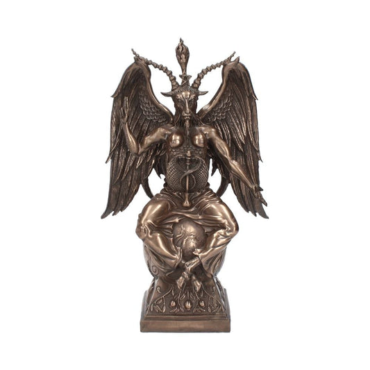 Bronzed Baphomet Occult Sabatic Goat Large Figurine 38cm