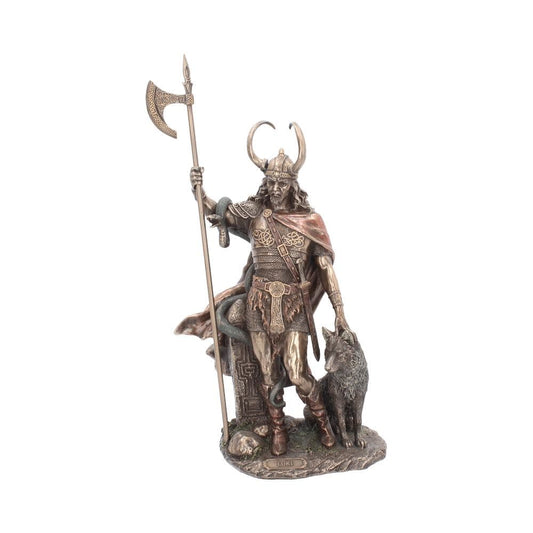 Bronzed Loki-Norse Trickster God Figurine 35cm