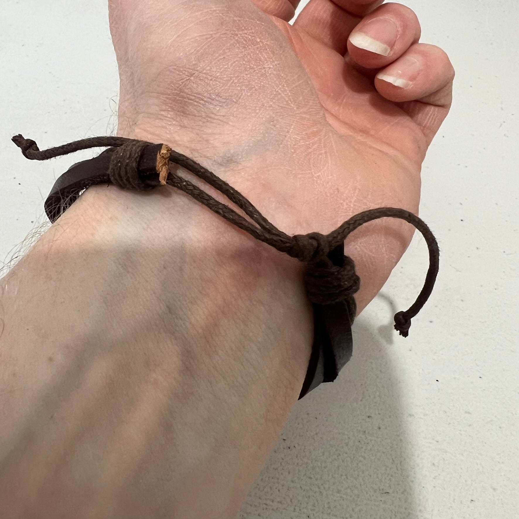 Brown Leather Ship Wheel Bracelet Wristband Bangle Mens Boys Pirate Jewellery