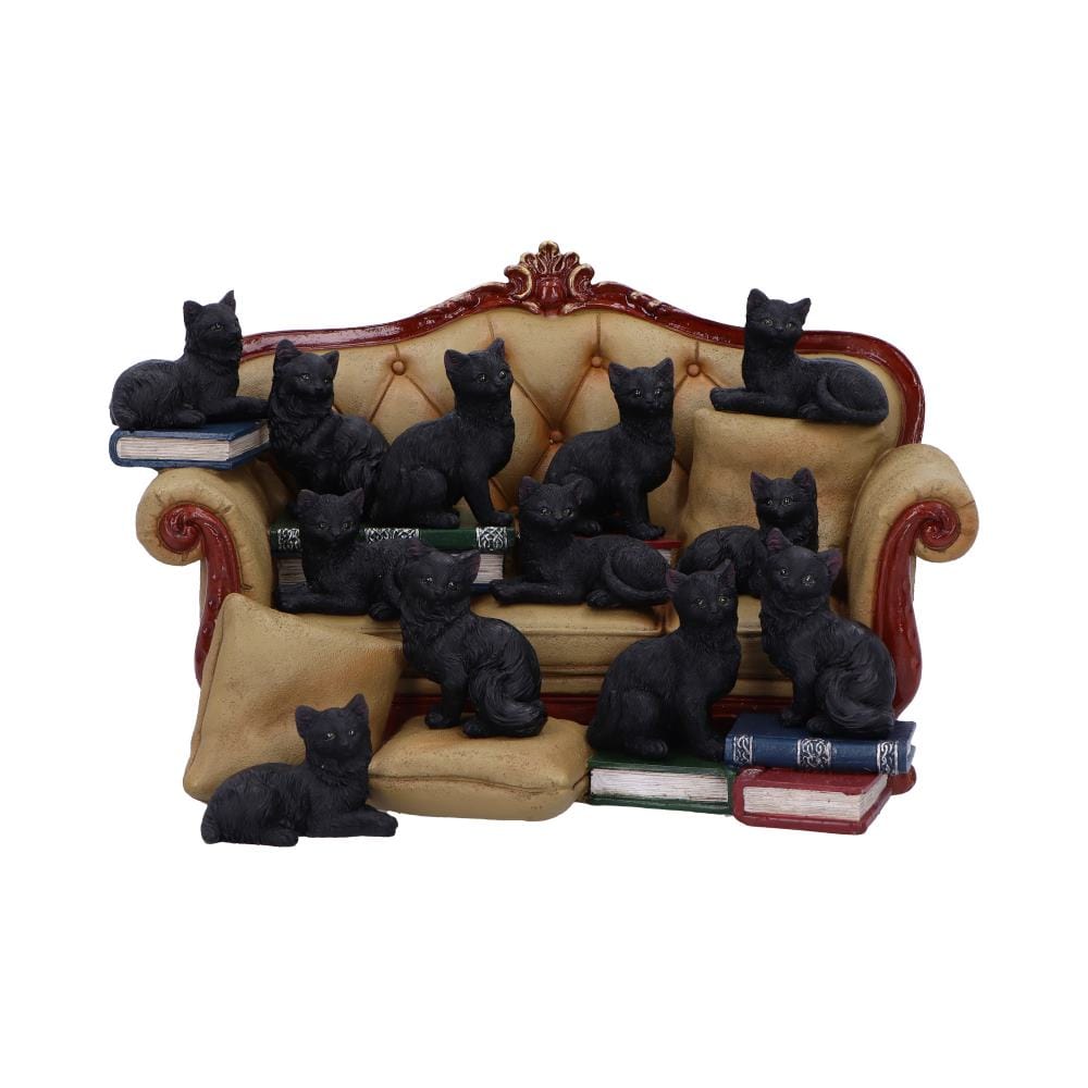 Couch Clowder with 48 Display Cats 22cm