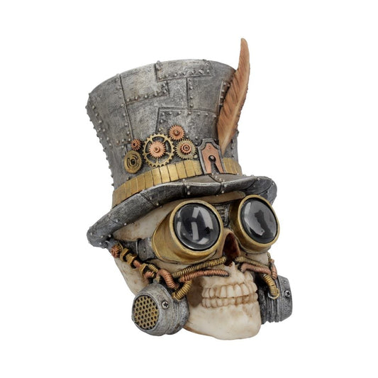 Count Archibald Steampunk Top Hat Skull 19.5cm