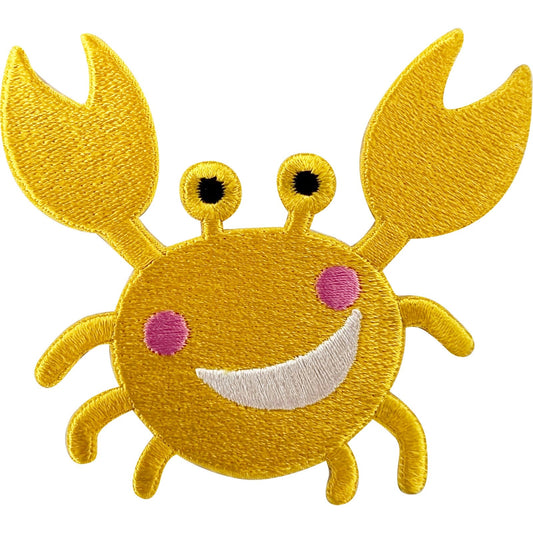 Crab Patch Iron Sew On Clothes Childrens Girls Boys Kid Crafts Embroidered Badge