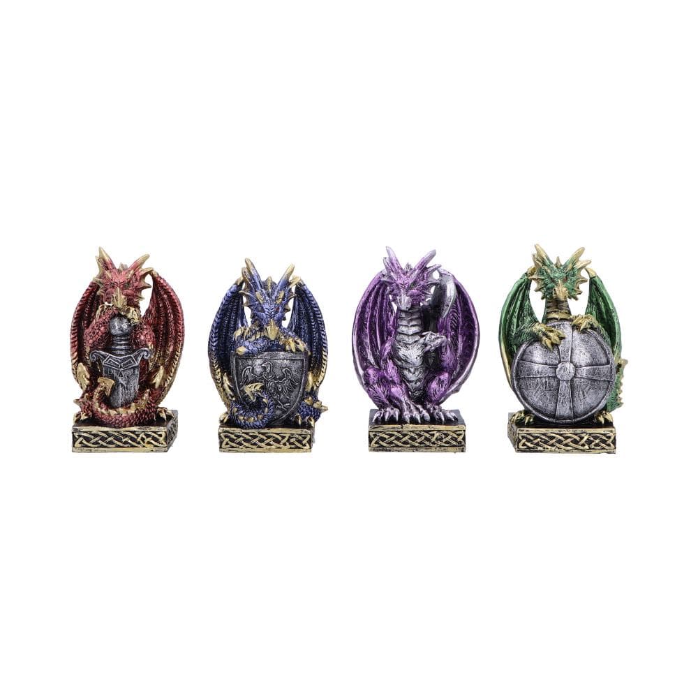 Defend the Hoard Dragon Protector Figurines (Set of 4) 10cm