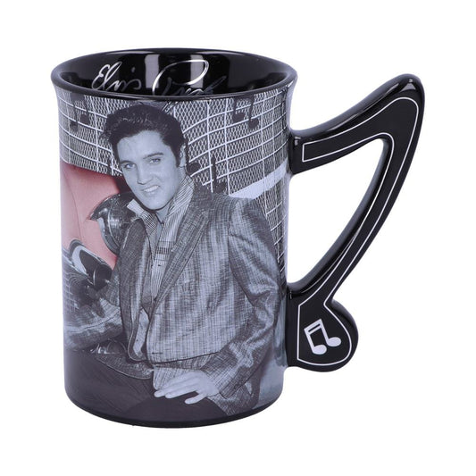 Elvis Presley with Pink Cadillac Drinking Mug