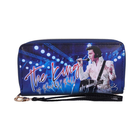 Elvis The King of Rock and Roll Blue Womens Purse