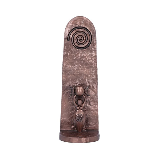 Exclusive Bronze Spiral Goddess Incense Holder 23.5cm