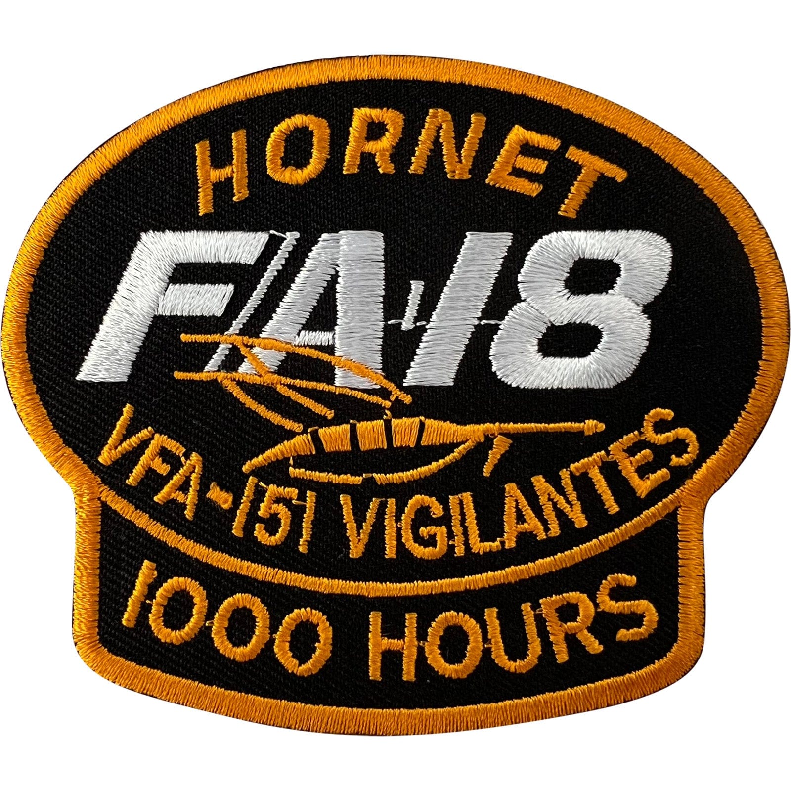 F/A-18 Hornet Fighter Aircraft NAVY Aeroplane Patch Iron Sew On Embroidery Badge