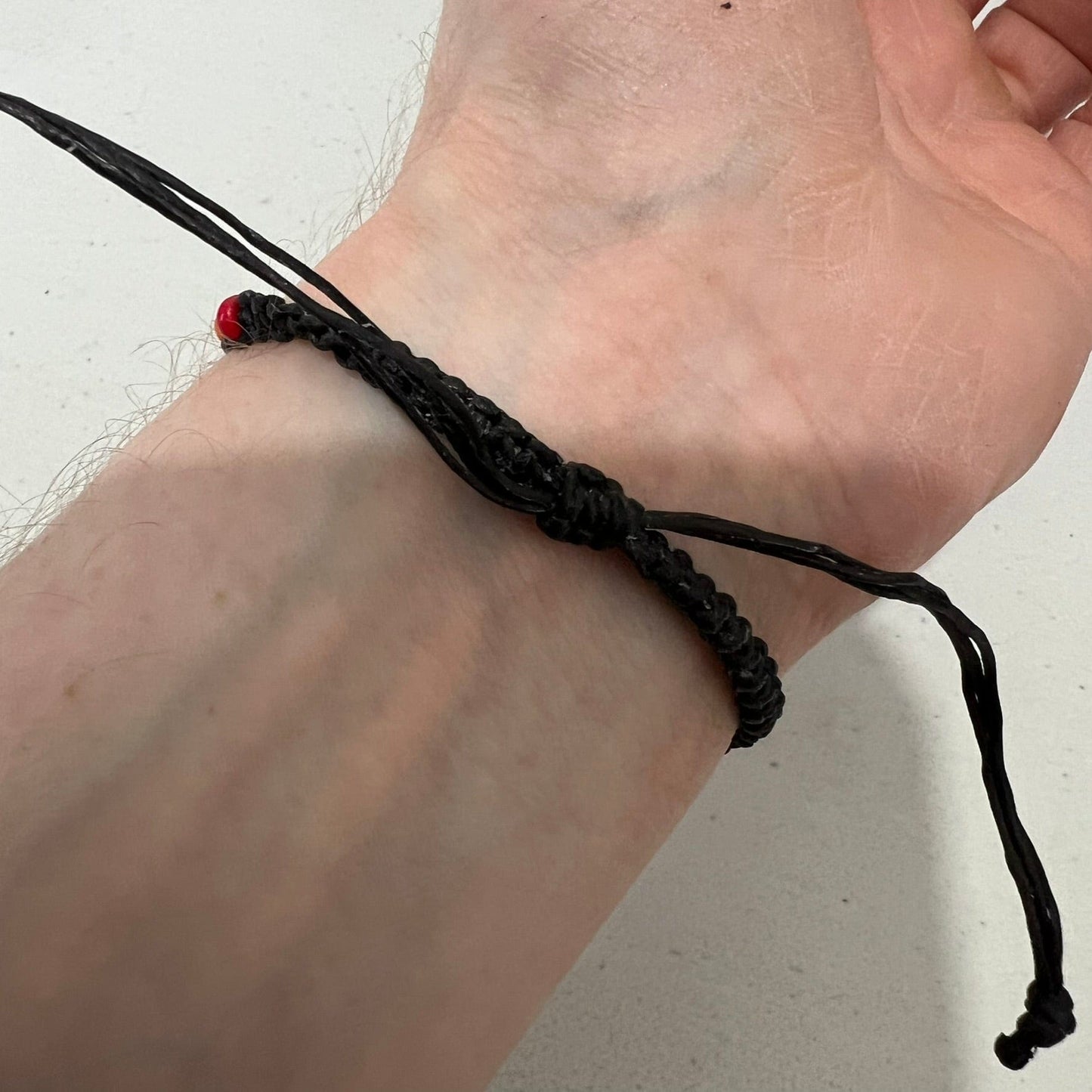 Floral Flower Rainbow Bead Bracelet Black Wristband Bangle Womens Girl Jewellery