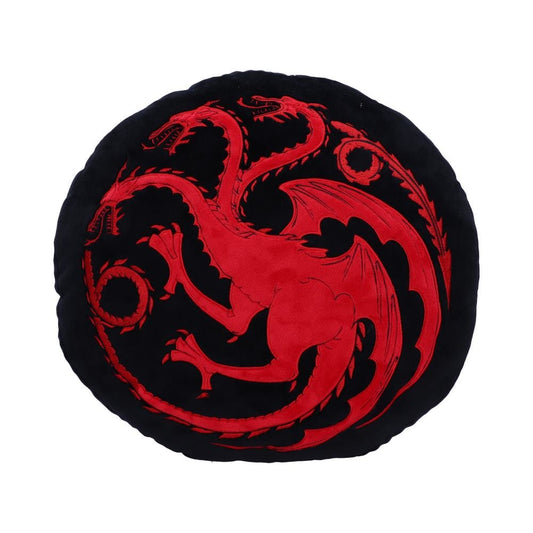 Game of Thrones Targaryen Cushion Black and Red Size 40cm