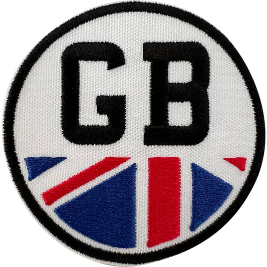 GB Patch Iron Sew On Clothing Great Britain UK Union Jack Flag Embroidered Badge