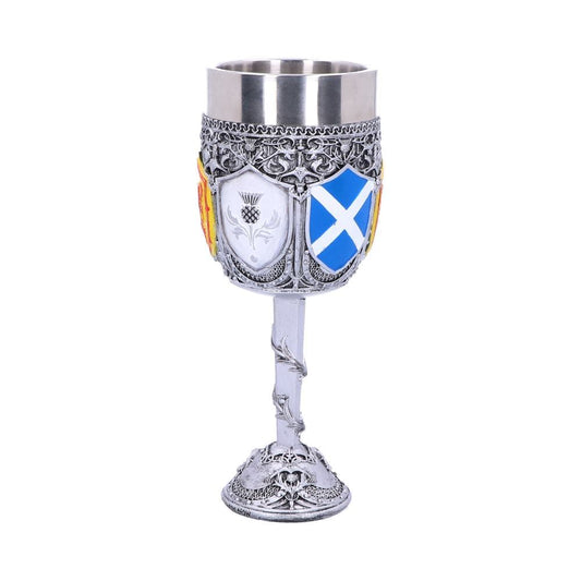 Goblet of the Brave Scottish Shield Glass