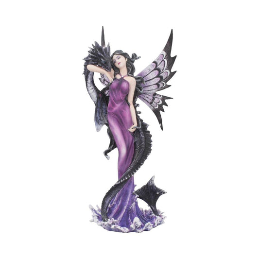 Guardians Embrace Figurine Dark Fairy Dragon Ornament