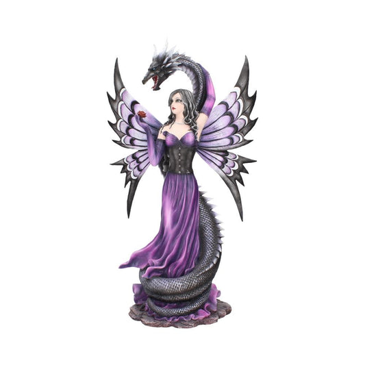 Guardians Embrace Large Dark Fairy Dragon Ornament