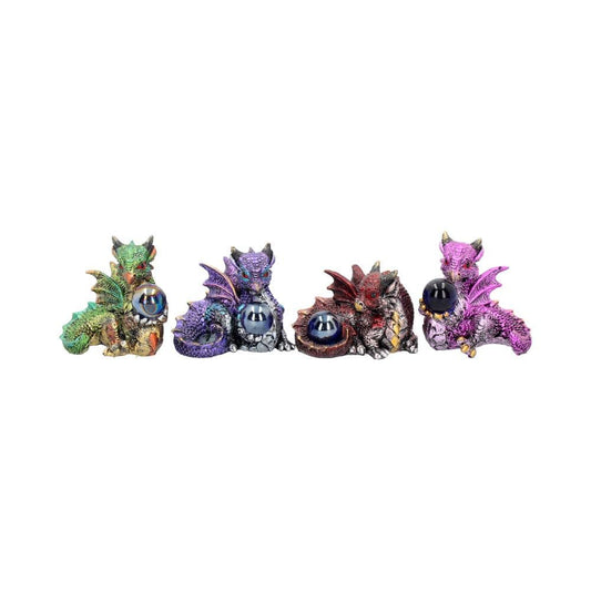 Hatchling Treasures Set of 4 Dragon Figurines 5.5cm