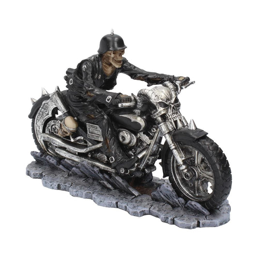 Hell on the Highway Skeleton Motorbike Ornament Figurine by James Ryman
