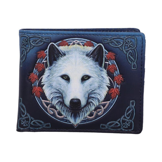 Lisa Parker Guardian of the Fall White Autumn Wolf Wallet