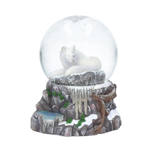 Lisa Parker Guardian of the North Wolf Snowglobe