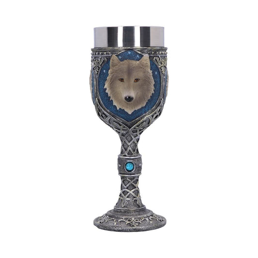 Lone Wolf Grey Animal Goblet 19.5cm