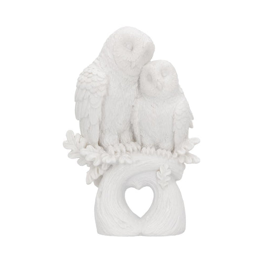 Love White Owl Figurine 9.8cm