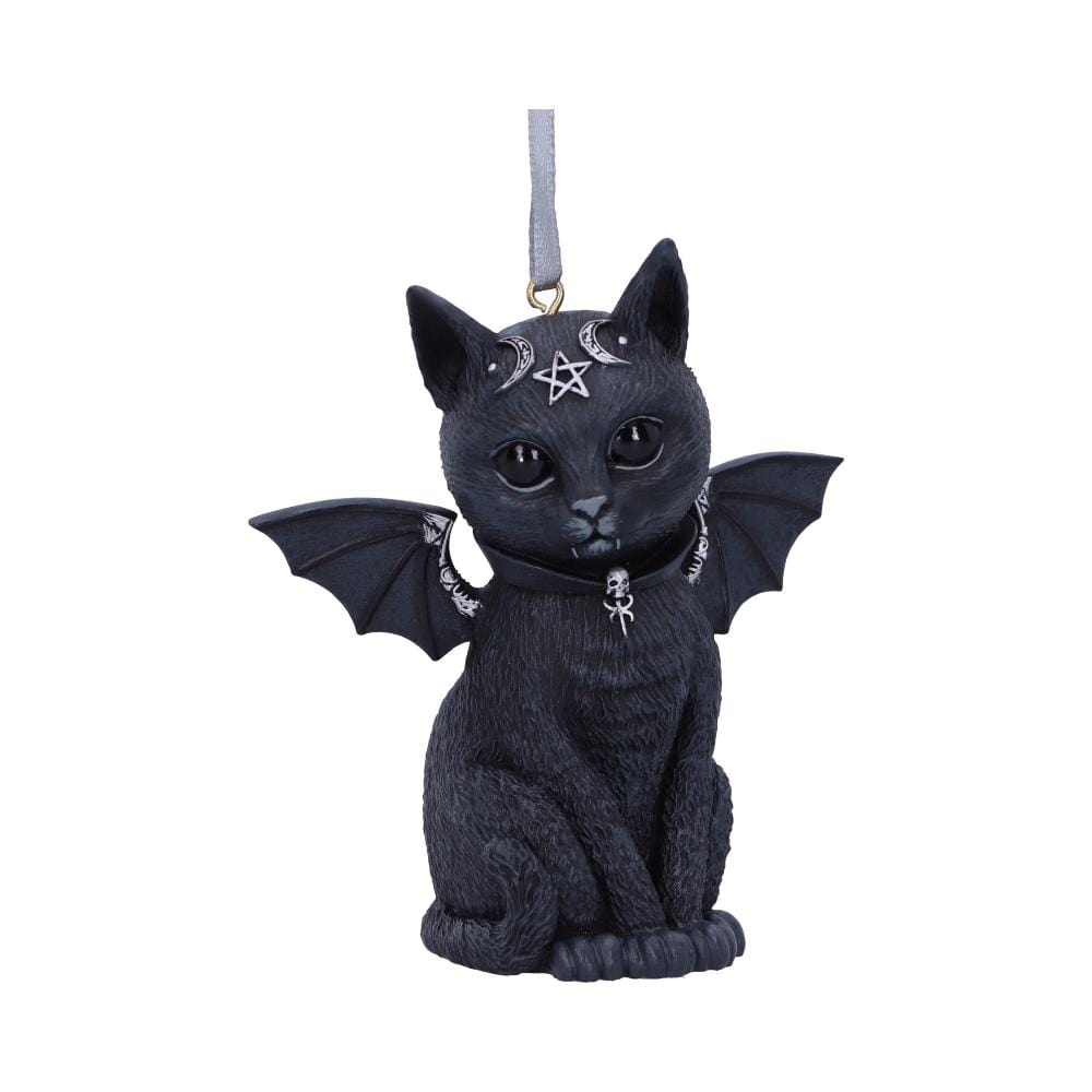 Malpuss Black Bat Cat Hanging Decorative Ornament 9.2cm