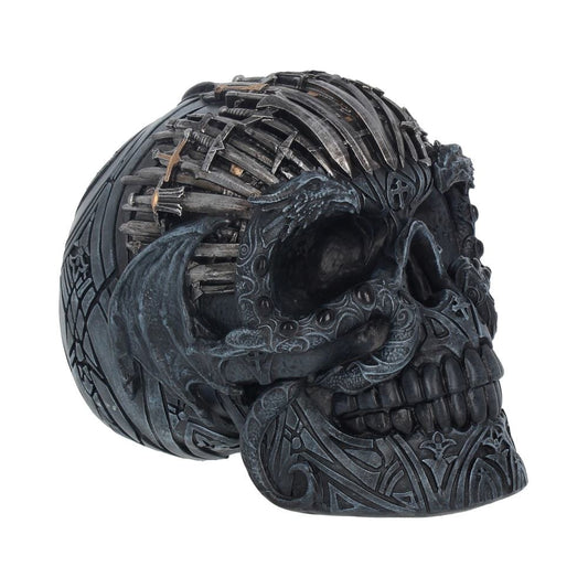 Medieval Sword Dragon Skull Gothic Ornament