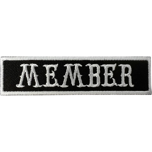 MEMBER Patch Iron Sew On Biker Motorcycle Motorbike Jacket Vest Coat Bag Badge