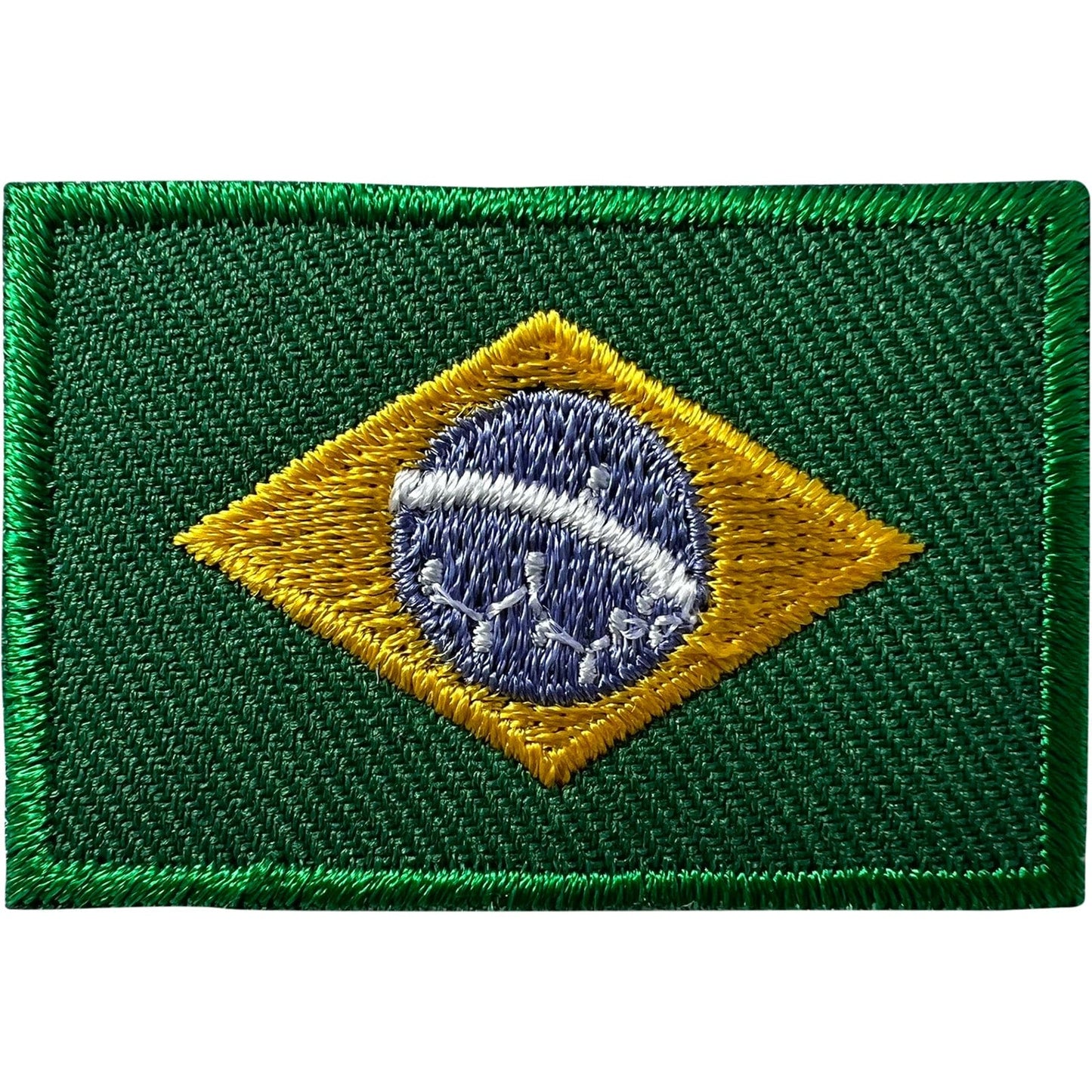 Mini Brazil Flag Patch Iron Sew On Clothes Football Shirt Small Embroidery Badge