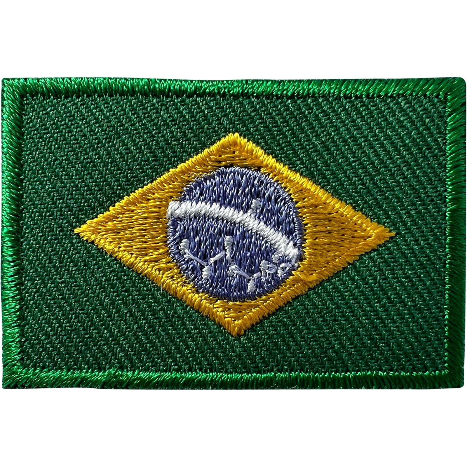 Mini Brazil Flag Patch Iron Sew On Clothes Football Shirt Small Embroidery Badge