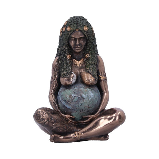 Mini Bronze Mother Earth Art Figurine 8.5cm