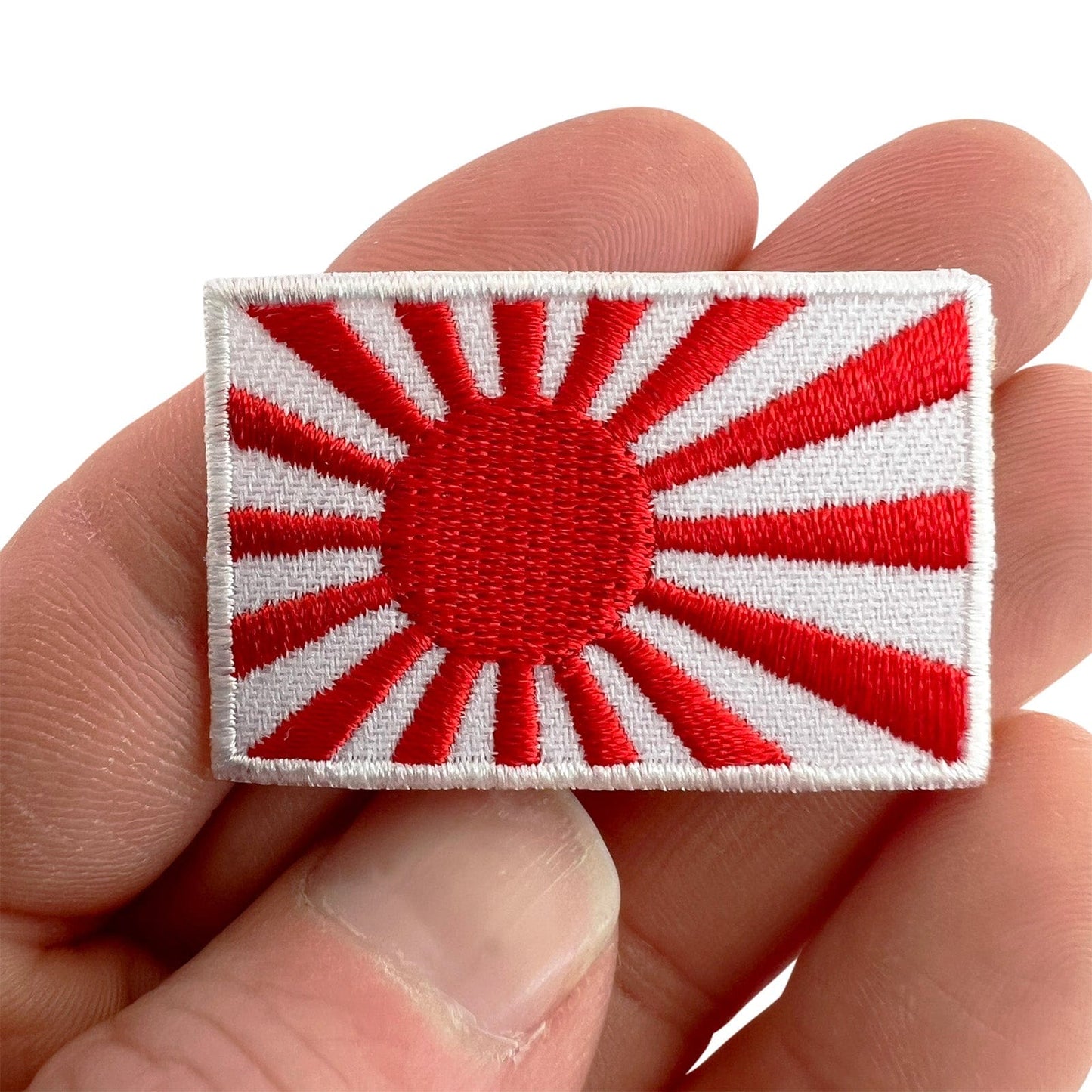 Mini Japan Rising Sun Flag Patch Iron On Sew On Clothes Bag Small Japanese Badge