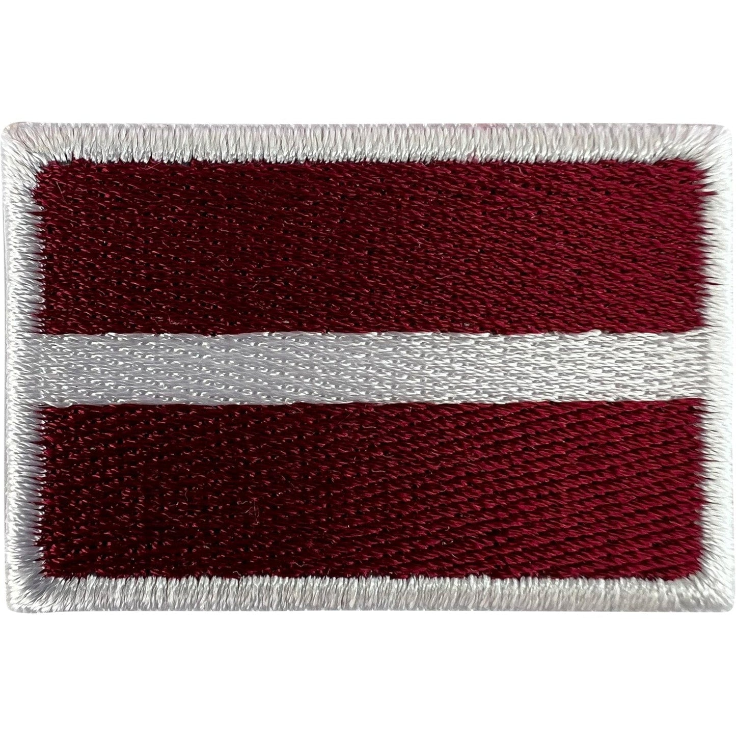 Mini Latvia Flag Patch Iron Sew On Clothes Bag Small Latvian Embroidered Badge