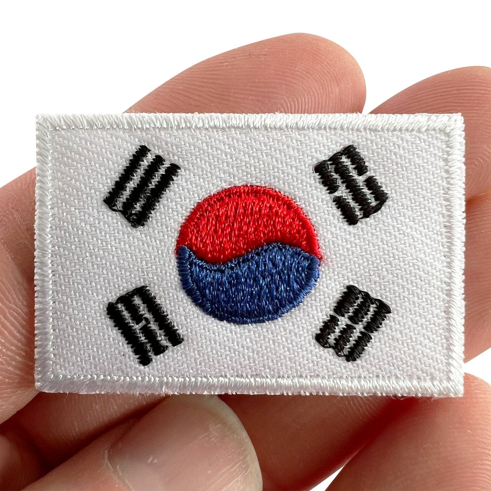 Mini South Korea Flag Patch Iron Sew On Clothes Small Korean Embroidered Badge