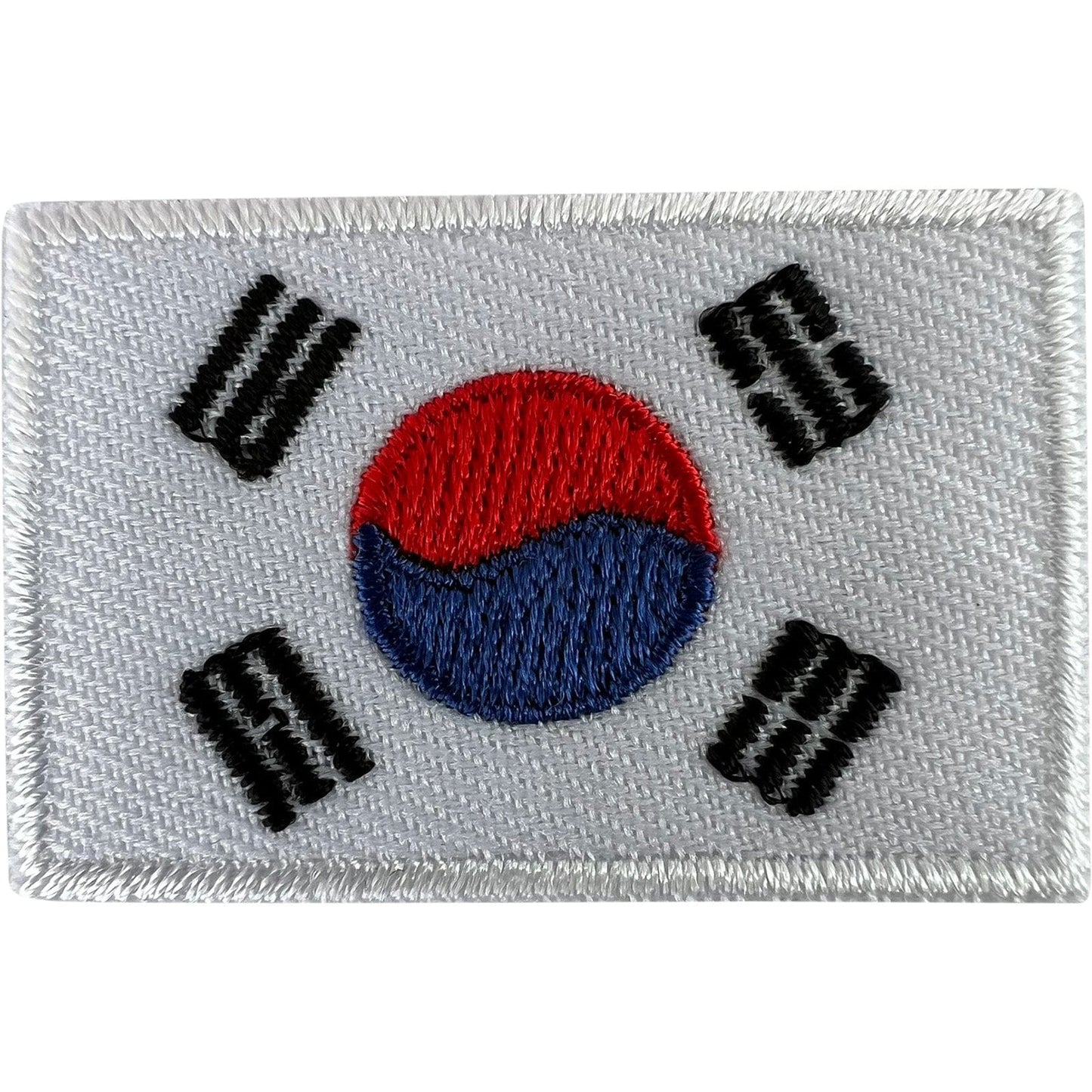 Mini South Korea Flag Patch Iron Sew On Clothes Small Korean Embroidered Badge