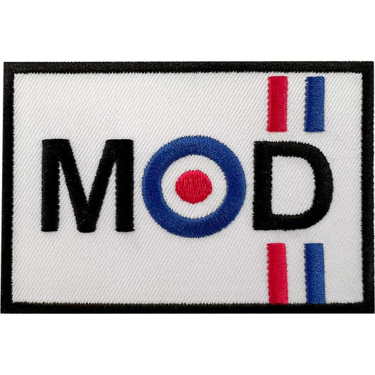 MOD Patch Iron Sew On Jacket Coat Scooter Moped Motorcycle Bag Embroidered Badge