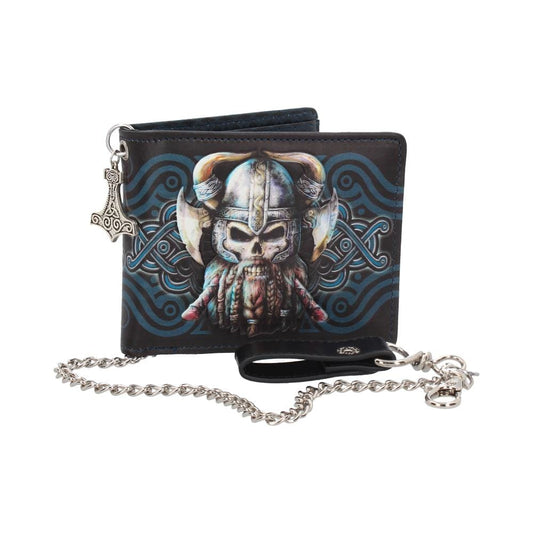 Nemesis Now Danegeld Viking Wallet with Decorative Chain Black 11cm